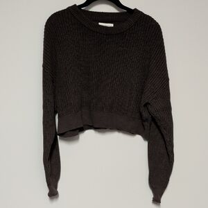 Aeropostale Dark Brown Crew Neck Sweater
